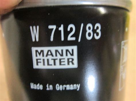 Купить фильтр масляный mann filter w712/83 toyota 90915-20003 oil ...