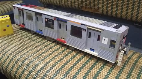 LEGO Model of a Classic MTA R42 M Subway Train