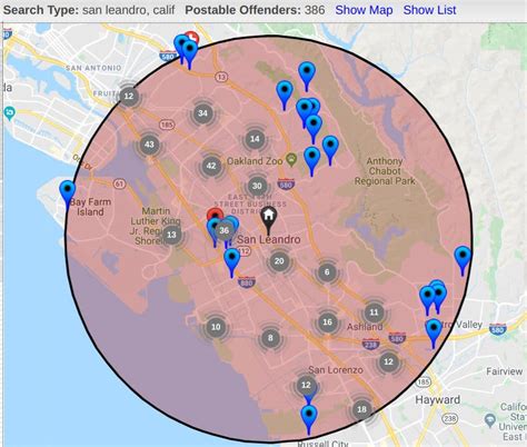 Sex Offenders In San Leandro Halloween Safety Map 2019 San Leandro CA Patch