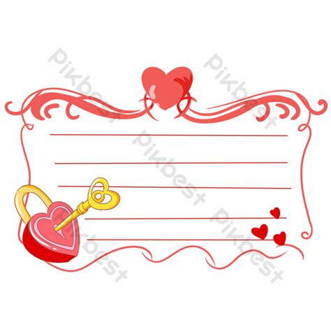 Love Theme Letter Border Design Png Images Psd Free Download Pikbest