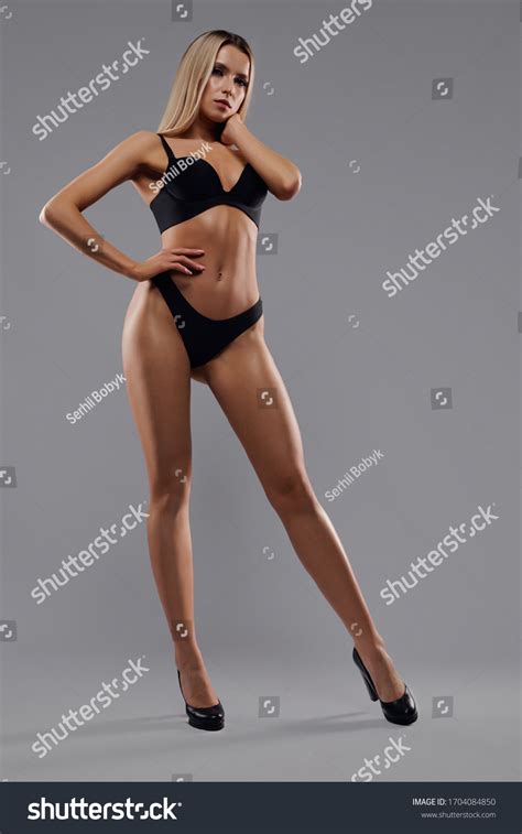 Full Length Portrait Sexy Blonde Female Stock Photo Edit Now