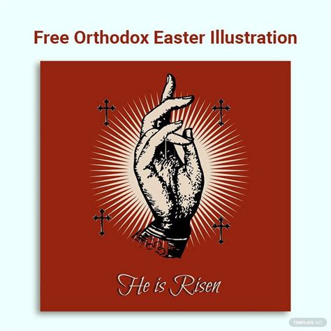 Orthodox Easter Illustration In Eps Illustrator Psd Png Svg