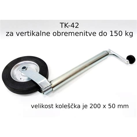 TK 42 Podporno Kolo Za 150 Kg 200x50 Mm