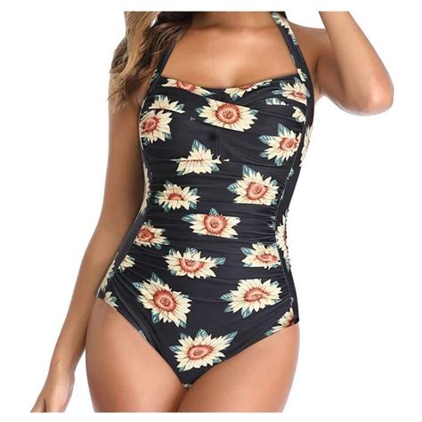 Maillots de bain 1 pièce Mode Sexy One Piece Femmes Bikini Push Up Pad De Bain Maillot Beachwear