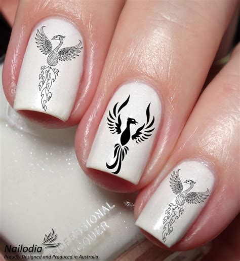 phoenix Nail Art Decal Sticker - Nailodia