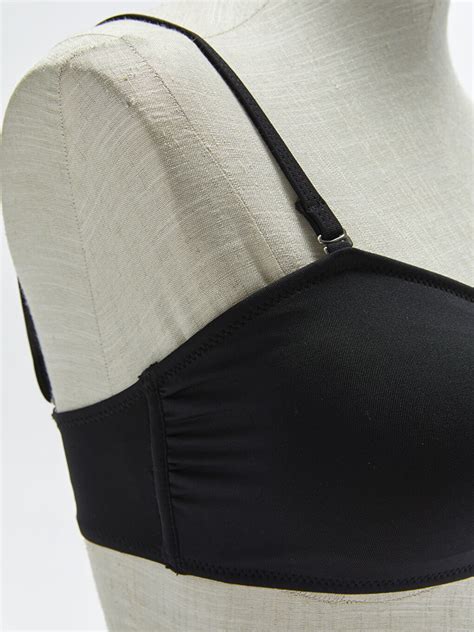 SİYAH Kadın Askılı Düz Bikini Üst S AB Z CVL LCW