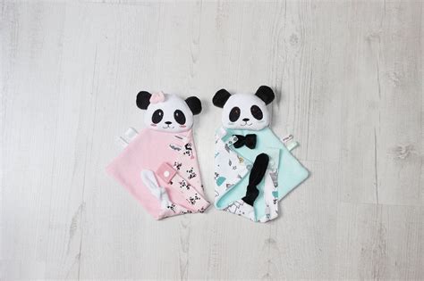 Doudou Panda Au Choix Attache T Tine Etsy Doudou Panda Attache