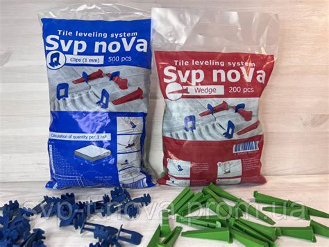 Комплект свп "SVP-noVa" 500 зажимов 1 мм + 200 клиньев (ID#1456777600 ...