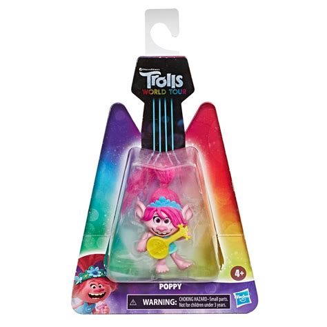 Dreamworks Trolls World Tour Poppy Doll Figure With Ukulele Accessory