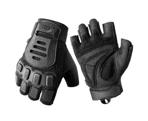 Черные тактические перчатки без пальцев Zag-2 half finger купить в Хамелеон