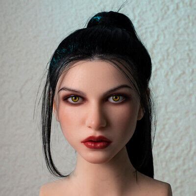 Real Silicone Sex Doll Head Real Oral Hole Masturbator Mobile Jaw Implanted Hair Ebay