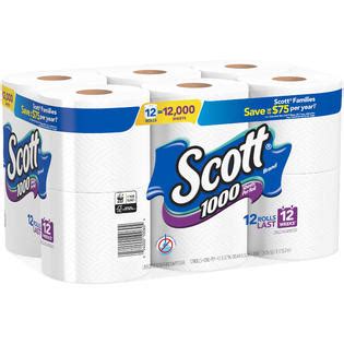 Scott 1000 Tissue, 12 rolls