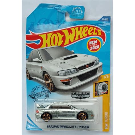 Xe mô hình tỉ lệ Hot Wheels T Zamac Subaru Impreza B Sti Version bad card