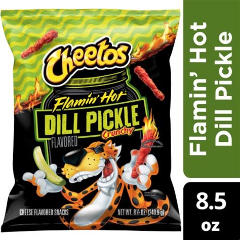 Cheetos Flamin Hot Dill Pickle Crunchy Cheese Flavored Snacks Oz Fred Meyer
