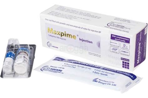 Maxpime 500 IV IM 500mg Vial Injection Arogga Online Pharmacy