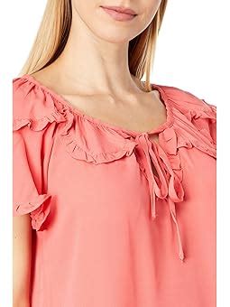 Shoshanna Solid Ruffle Halter Bikini Top W Molded Cups Coral Pm