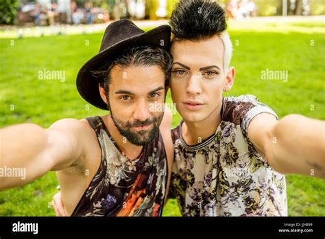 Gay Couple Taking Selfie In Hi Res Stock Photography And Images Alamy
