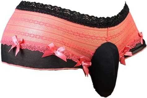 Sissy Pouch Panties Crossdress Men S Lace Underwear Hipster Bikini Male Briefs Sexy For Men M