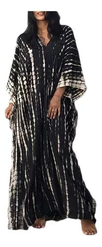 Bsubseach Mujer Cubre Bikini Vestido Largo De Playa Kaftan Meses sin interés