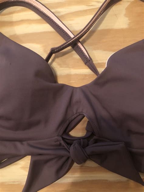 Women S Bralette Bikini Top Shade Shore Dark Mauve B EBay