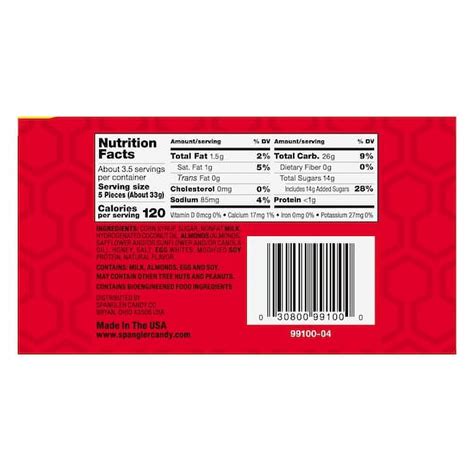 Spangler Bit O Honey Candy Real Honey And Almond Bits Kosher 4 Oz