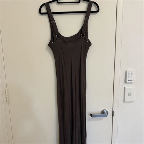 Nude Lucy Cupro Dress Size Small Maxi Length Depop