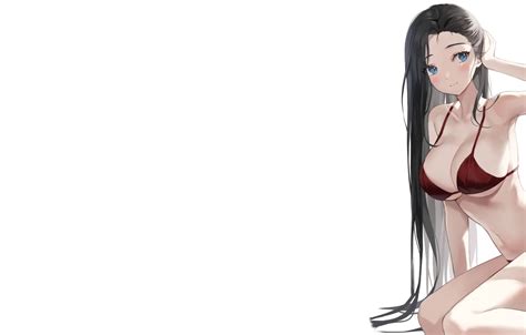 Обои girl hot sexy long hair boobs anime pretty babe на телефон и рабочий стол раздел