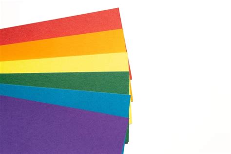 Premium Photo Lgbt Rainbow Flag Background Group Of Colored Cardboard Gay Pride Flag