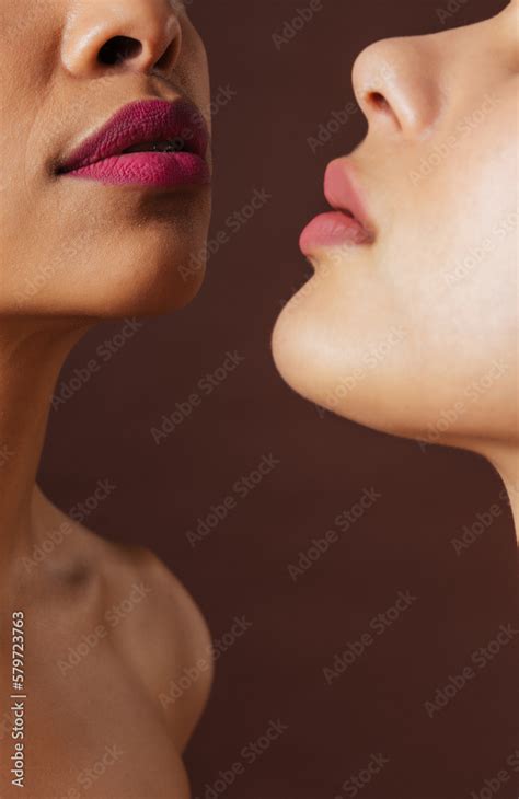 Beautiful Black Women Wearing Lingerie Underwear Posing In Studio Multicultural Female Models