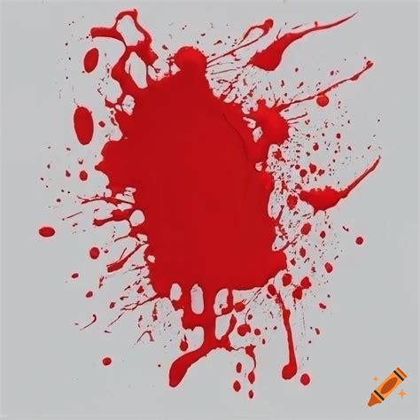 Red Paint Splatter On White Background On Craiyon Clip Art Library