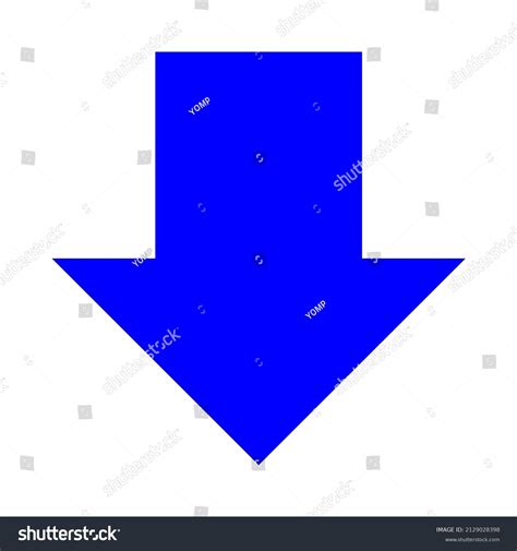 Downward Arrow Vector Icon Sign Symbol Stock Vector (Royalty Free ...
