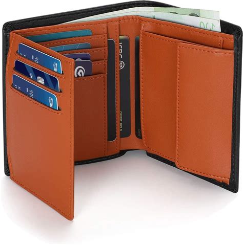 Vemingo Portefeuille Homme Cuir RFID Blocage Porte Monnaie Porte Carte