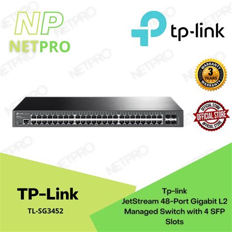 Tp Link Tl Sg Jetstream Port Gigabit L Managed Switch With