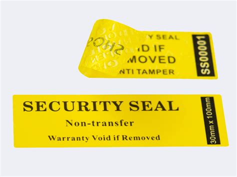 Stock No Residue Label Sensitive Adhesive Type Shoskysecurity