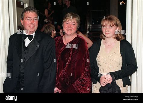 PAULINE QUIRKE WITH HER HUSBAND STEVE SHEEN AND DAUGHER EMILY AT THE TV ...