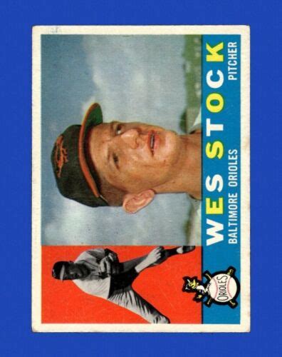 1960 Topps Set Break 481 Wes Stock Ex Exmint Gmcards Ebay