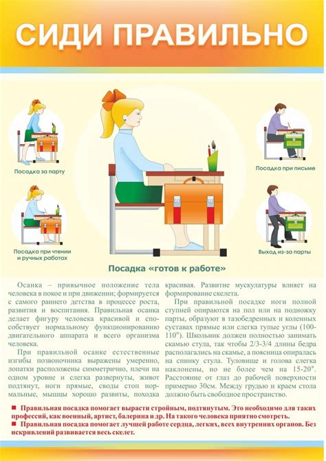 Стенд "Сиди правильно" – купить за 3 602 ₽ | Развитие образования