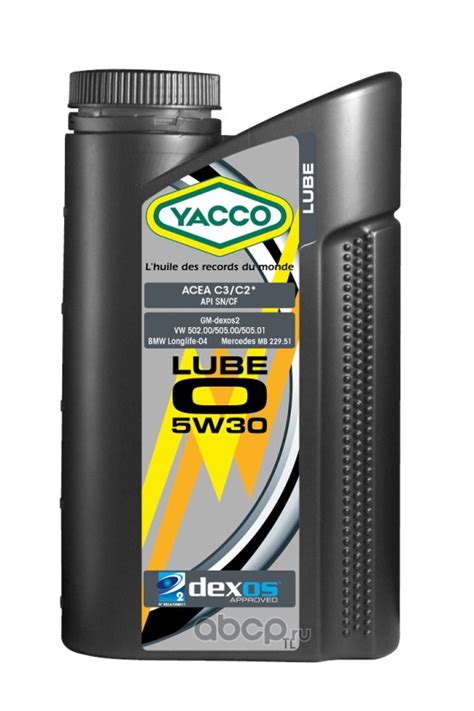 Синтетическое моторное масло Yacco Lube O 5W30 1 л купить в Москве по ...