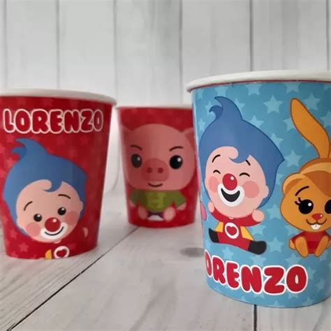 Vasos Polipapel Personalizados Cumpleaños X 10u Plim Plim en venta en