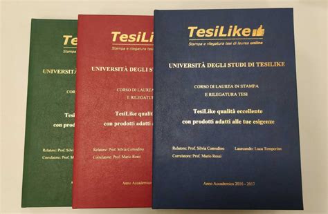 Rilegatura Tesi Come Funziona Tesilike Stampa E Rilegatura Tesi Online