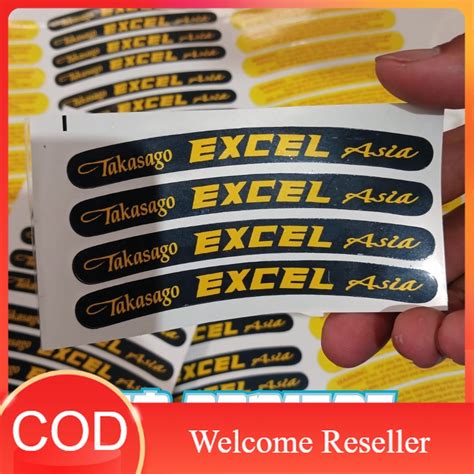 Jual STICKER VELG TAKASAGO EXCEL ASIA PRINT JDM Shopee Indonesia