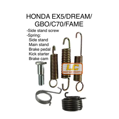 Ex Gbo Spring Side Stand Main Stand Brake Pedal Kick Starter