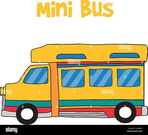 Cartoon mini bus collection stock Stock Vector Image & Art - Alamy