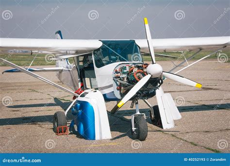 small airplane engine stock image image  blue engine