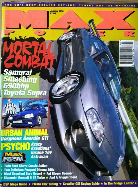 Max Power January 1996 Magazine Back Issue. Max Jan 1996