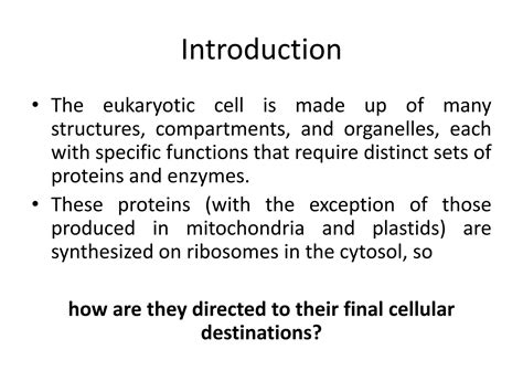 Solution Protein Targeting And Degradation Lecture Notes Ppt Studypool