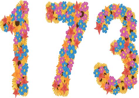 Number 173 Flower Vector Design 31758496 Vector Art At Vecteezy