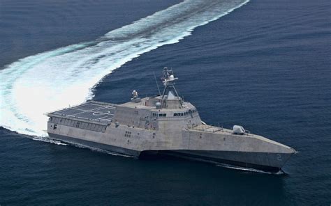 USS Montgomery Side View Littoral Combat Ships United States Navy