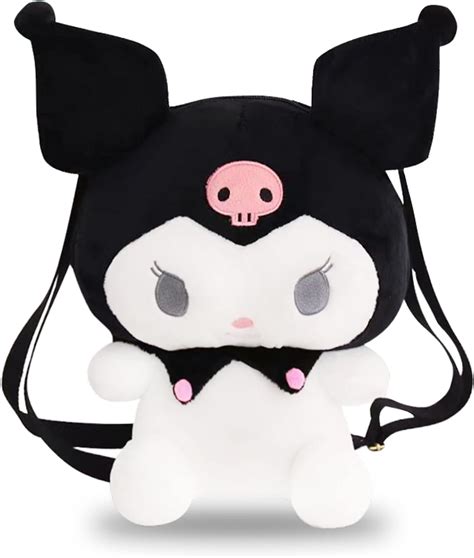 Roffatide Anime Cartoon Kuromi Cute Plush Doll Backpack Kawaii Lolita