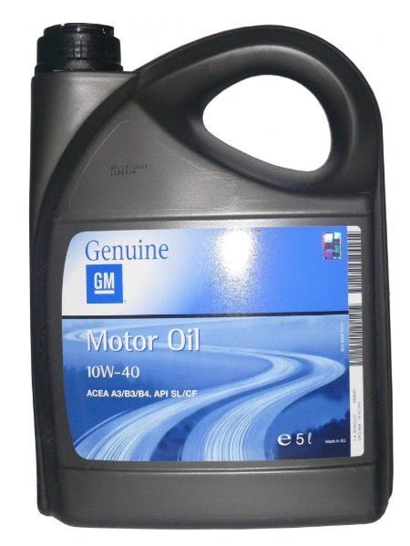 Motorový olej Opel GM Genuine 10W-40, 5L — AUTODEX.cz